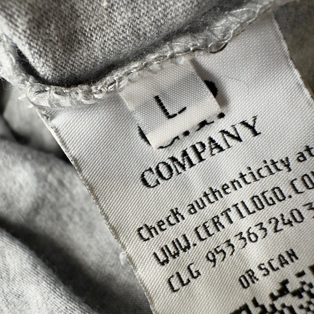 C.P. Company Big Stitch Logo T-Shirt - Grey