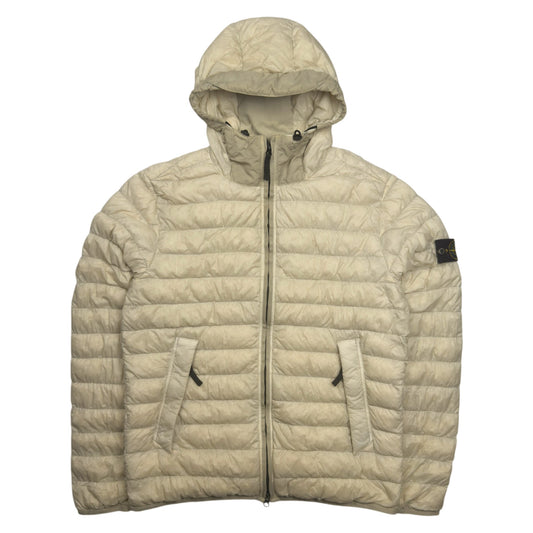 A/W 16 Stone Island Micro Yarn Down Puffer Jacket - Cream