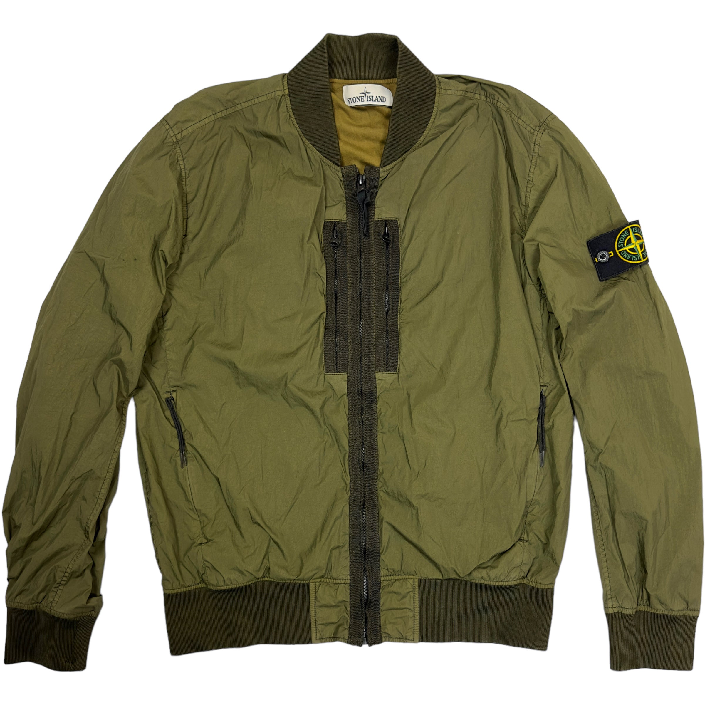 Stone island crinkle 2025 reps bomber jacket