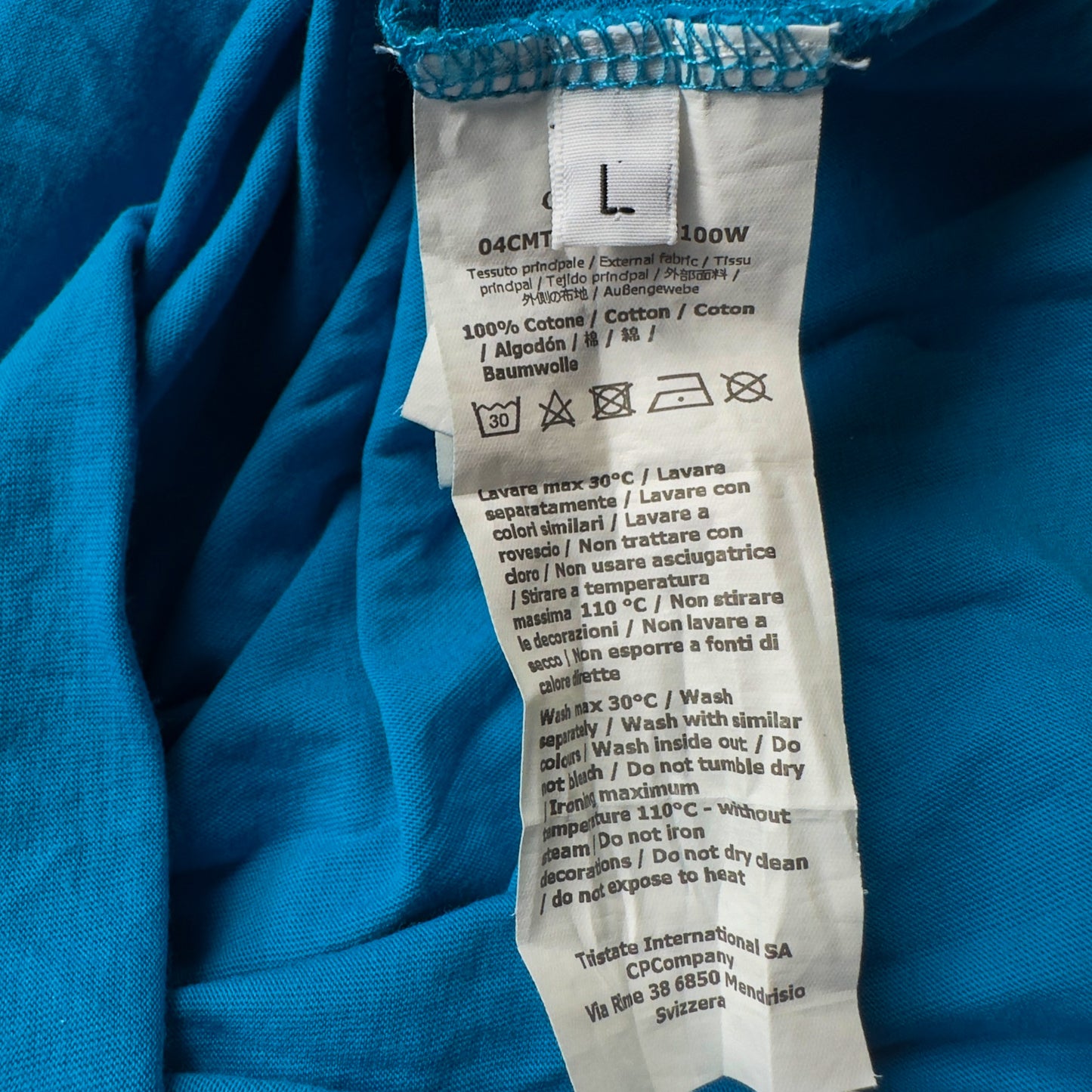 C.P. Company Spellout T-Shirt - Blue