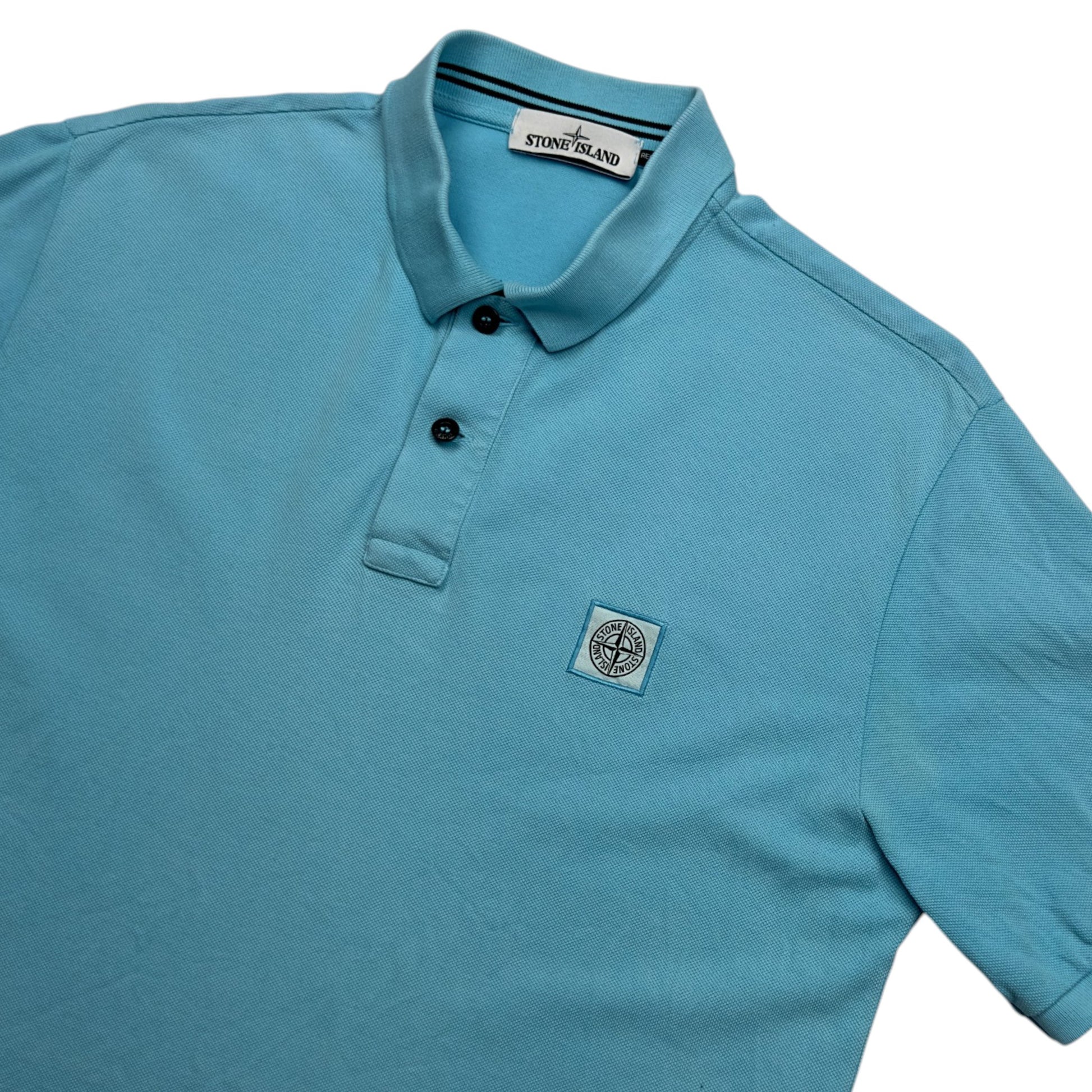 S/S 15 Stone Island Regular Fit Polo Shirt - Light Blue