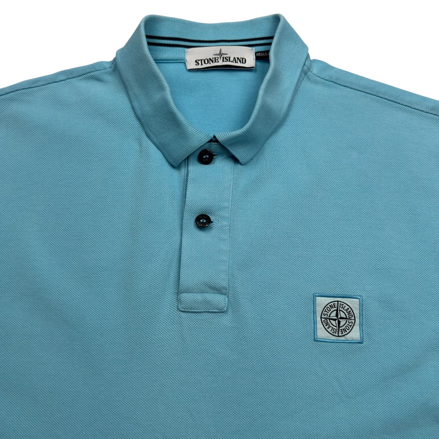 S/S 15 Stone Island Regular Fit Polo Shirt - Light Blue