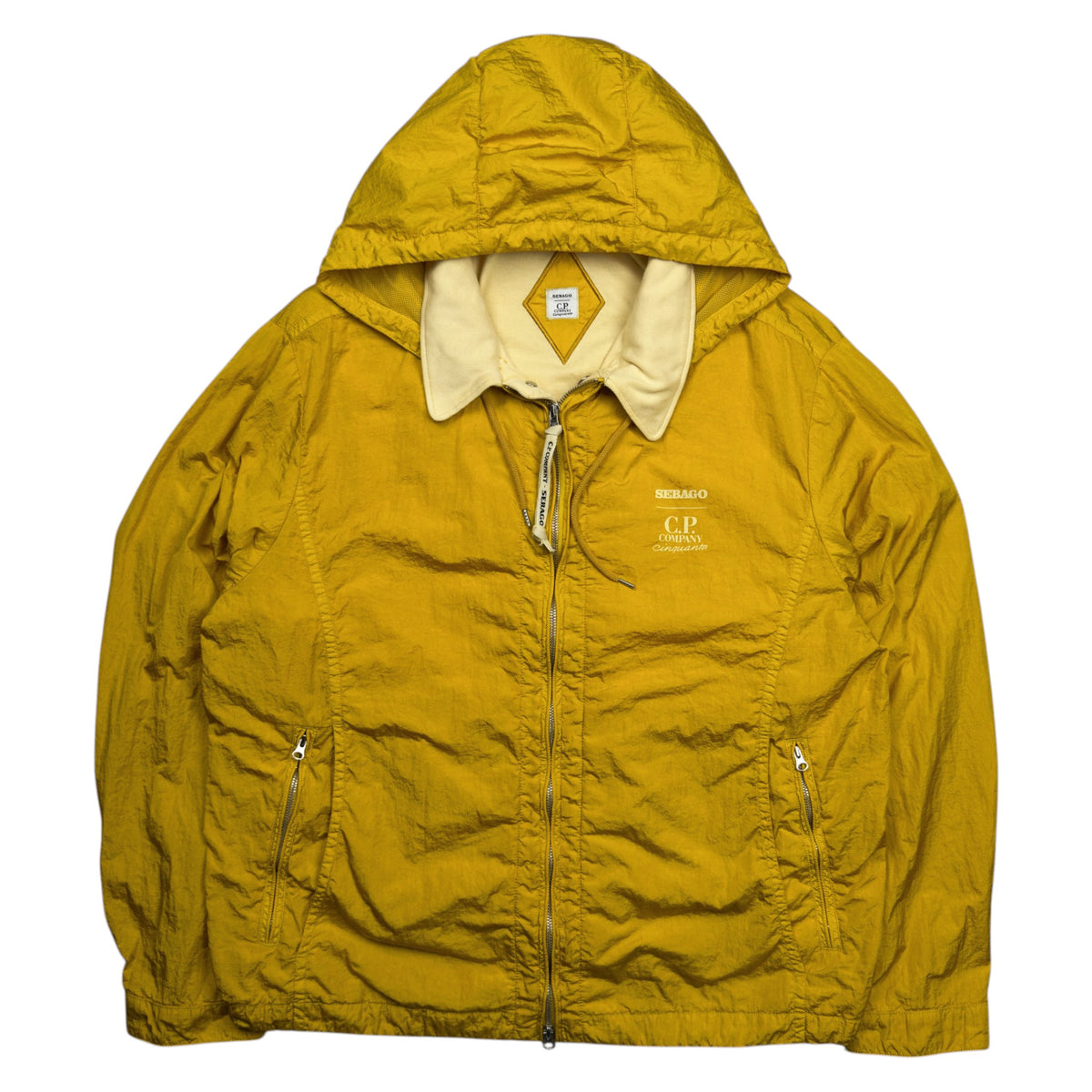 A/W 21 C.P. Company x Sebago Cinquanta M.t.T.N. Hooded Jacket - Yellow