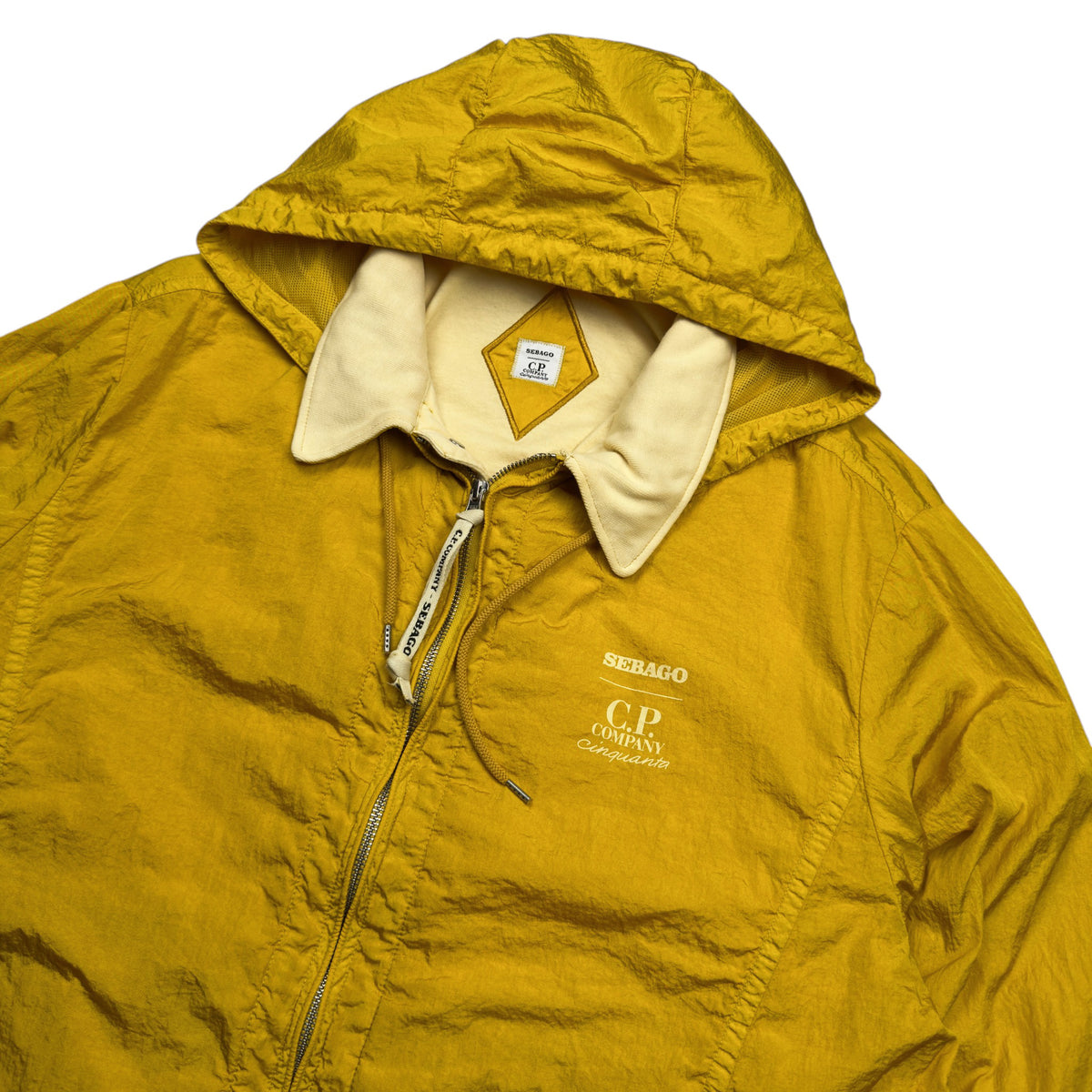 A/W 21 C.P. Company x Sebago Cinquanta M.t.T.N. Hooded Jacket - Yellow