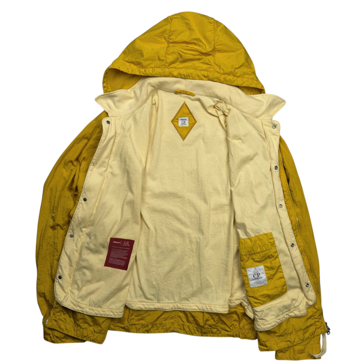 A/W 21 C.P. Company x Sebago Cinquanta M.t.T.N. Hooded Jacket - Yellow