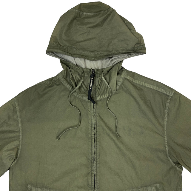 C.P. Company Light Microweave Laminated Back Logo Jacket