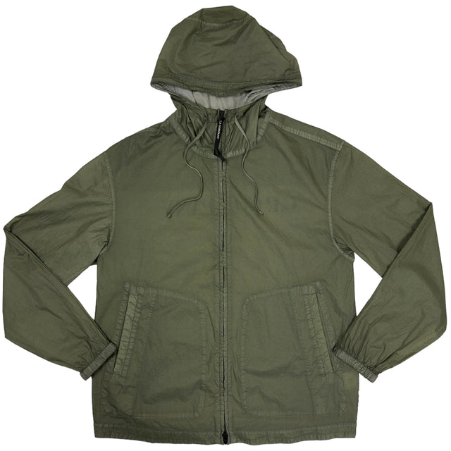 C.P. Company Light Microweave Laminated Back Logo Jacket