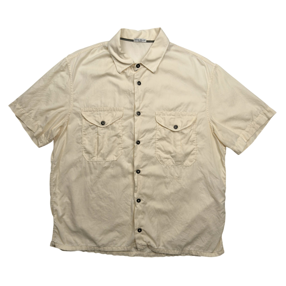 S/S 08 Stone Island Double Pocket Short Sleeve Shirt - Cream