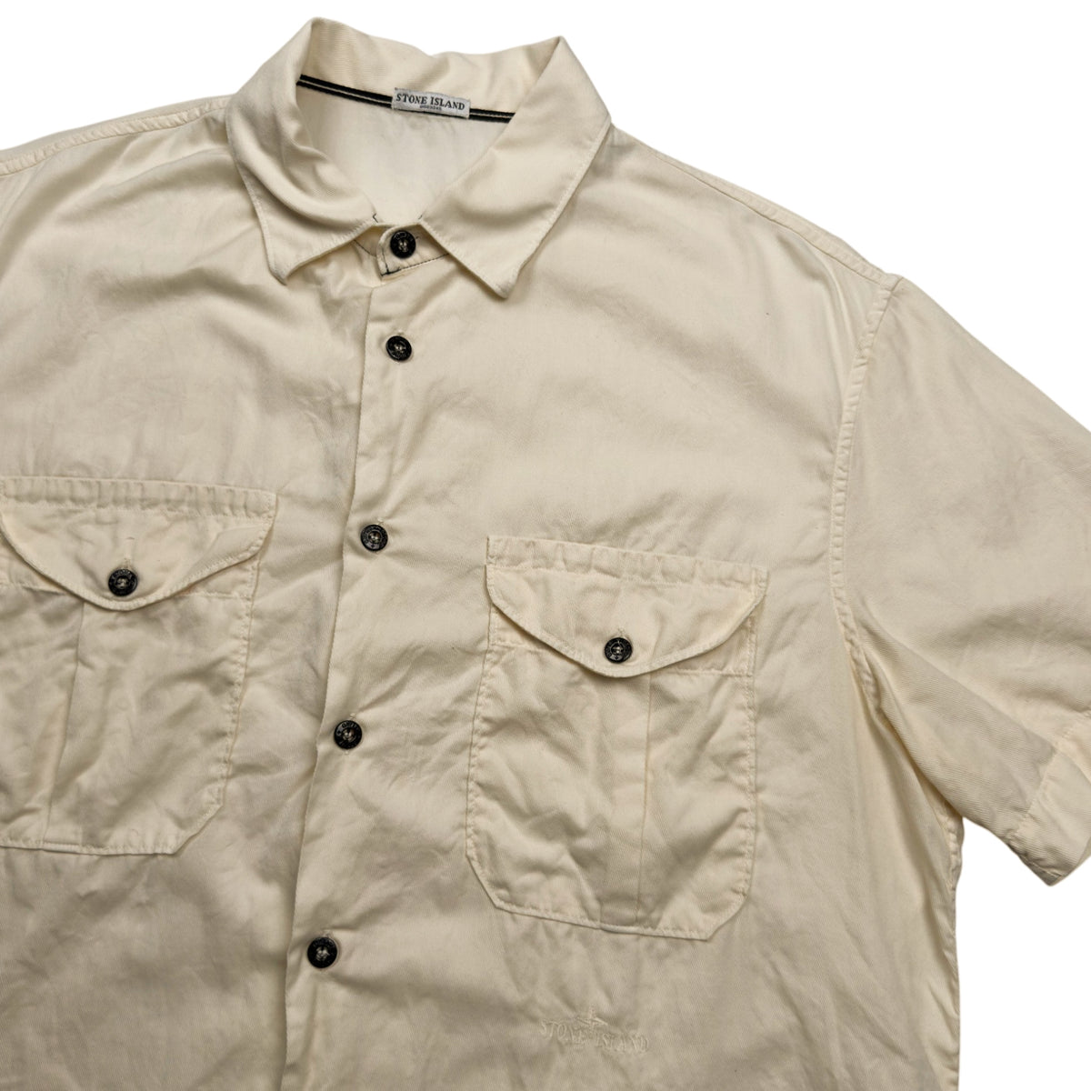 S/S 08 Stone Island Double Pocket Short Sleeve Shirt - Cream