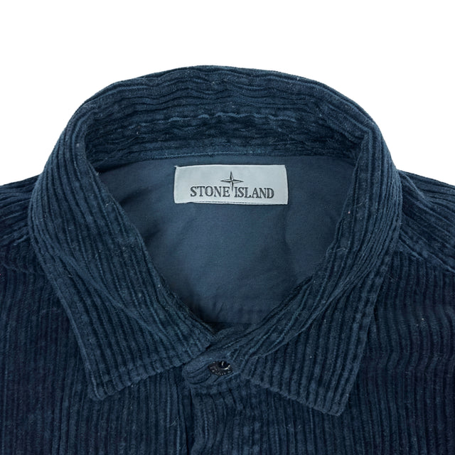 A/W 20 Stone Island Corduroy Overshirt - Navy