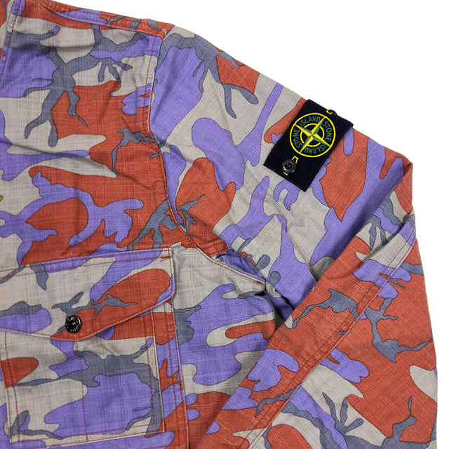 A/W 22 Stone Island Herritage Camo Ripstop Nylon Watro Jacket