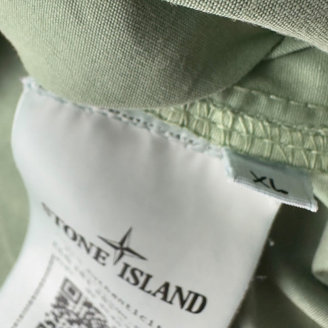 A/W 22 Stone Island Cotton Overshirt - Sage Green