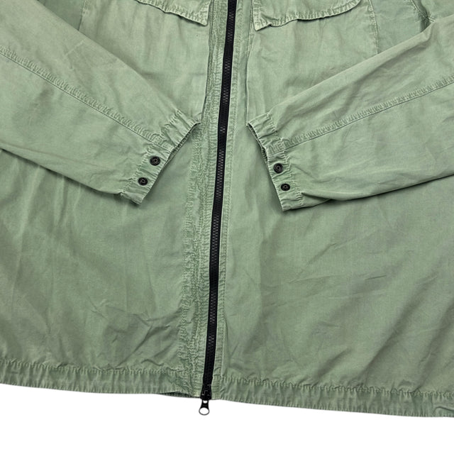 A/W 22 Stone Island Cotton Overshirt - Sage Green