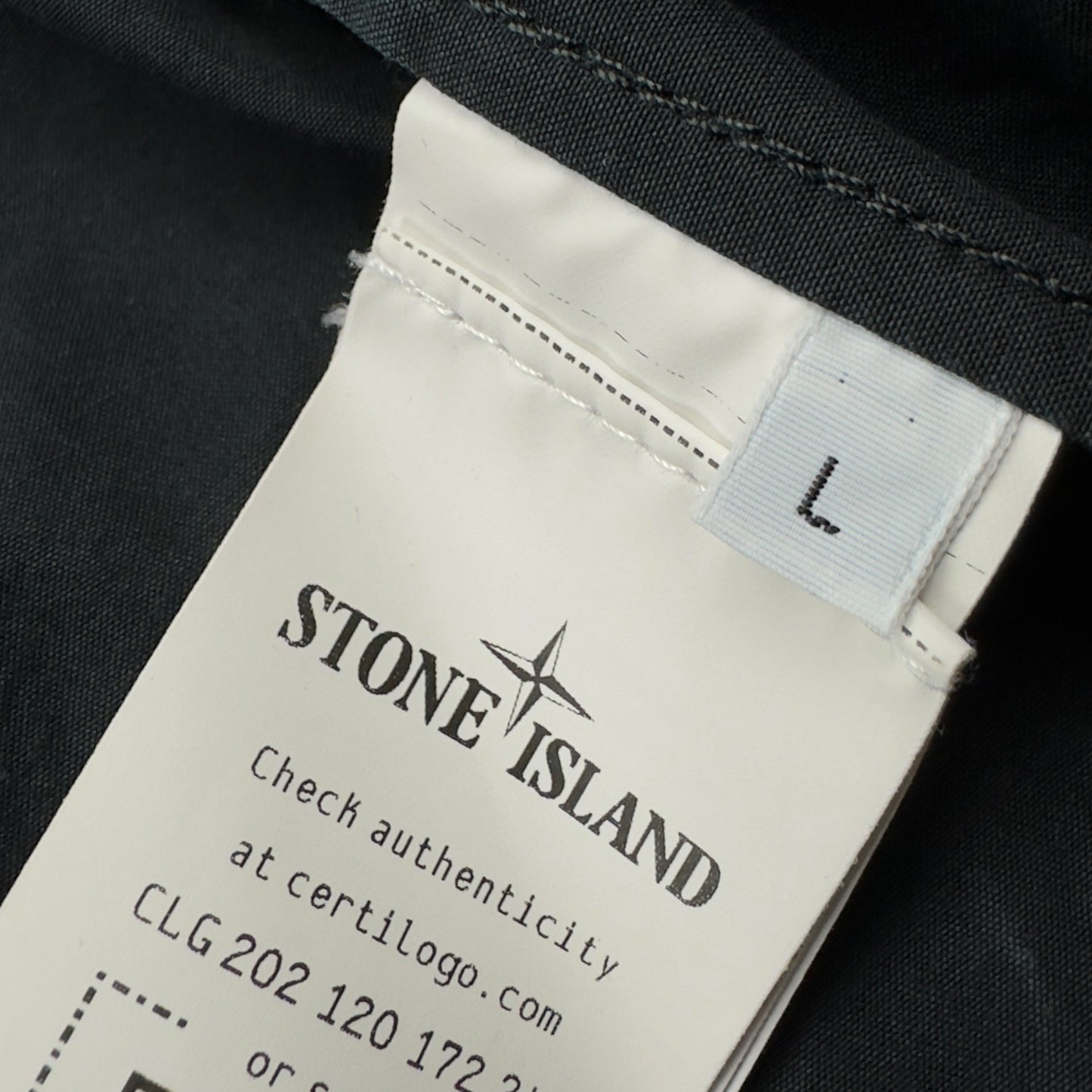 S/S 23 Stone Island Black O-Ventile Ghost Jacket