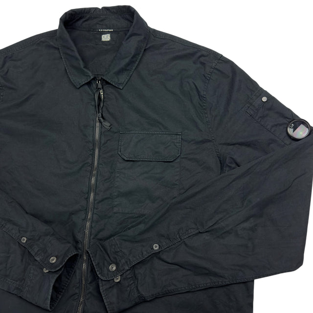 C.P. Company Gabardine Overshirt - Black