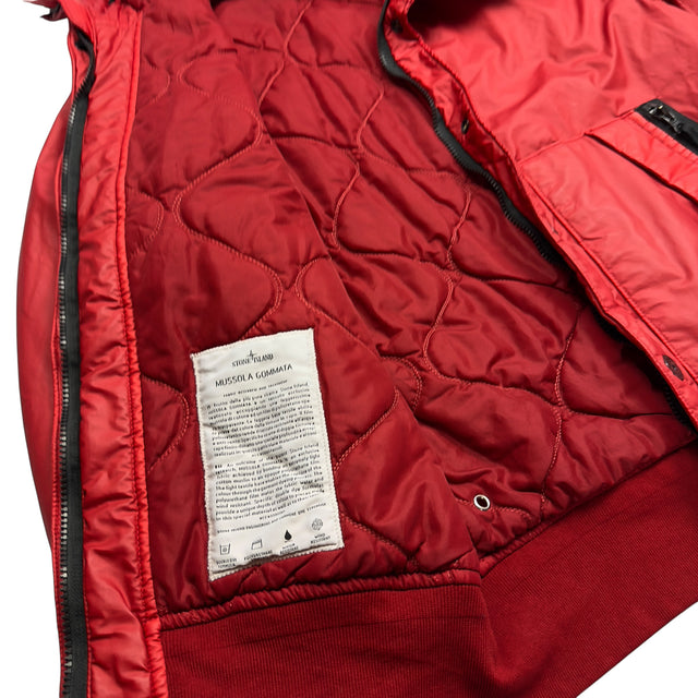 A/W 12 Stone Island Mussola Gommata Padded Jacket - Red