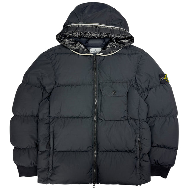 A/W 21 Stone Island Naslan Light Watro Down TC - Black
