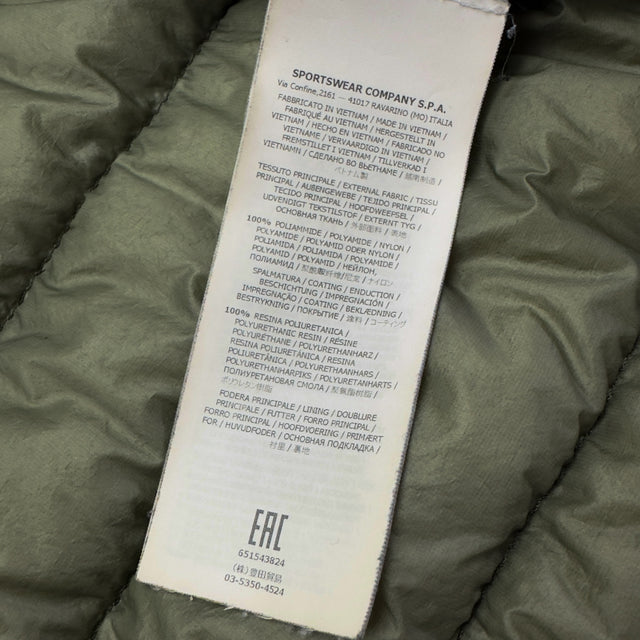 A/W 16 Stone Island Micro Yarn Down Puffer Jacket - Sage Green