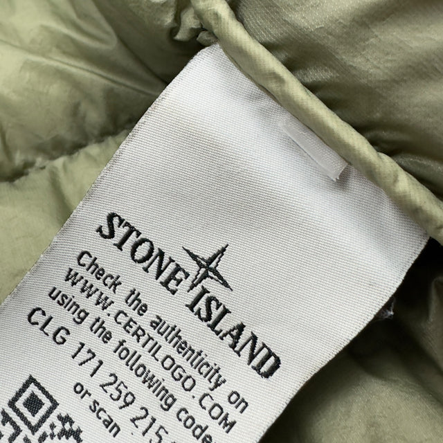 A/W 16 Stone Island Micro Yarn Down Puffer Jacket - Sage Green