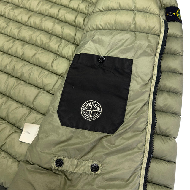 A/W 16 Stone Island Micro Yarn Down Puffer Jacket - Sage Green