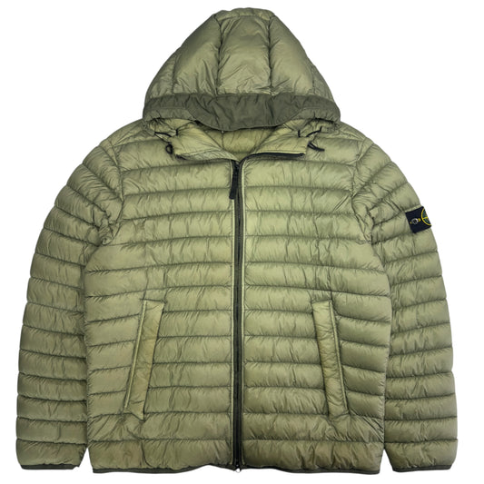 A/W 16 Stone Island Micro Yarn Down Puffer Jacket - Sage Green