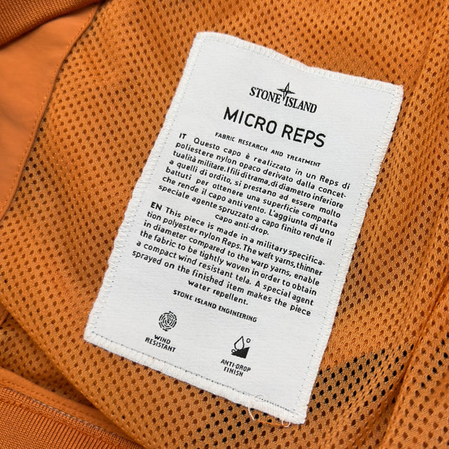 S/S 14 Stone Island Micro Reps Hooded Bomber Jacket - Orange