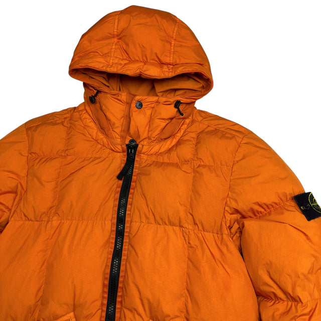 A/W 19 Stone Island Crinkle Reps NY Down Puffer Jacket - Orange