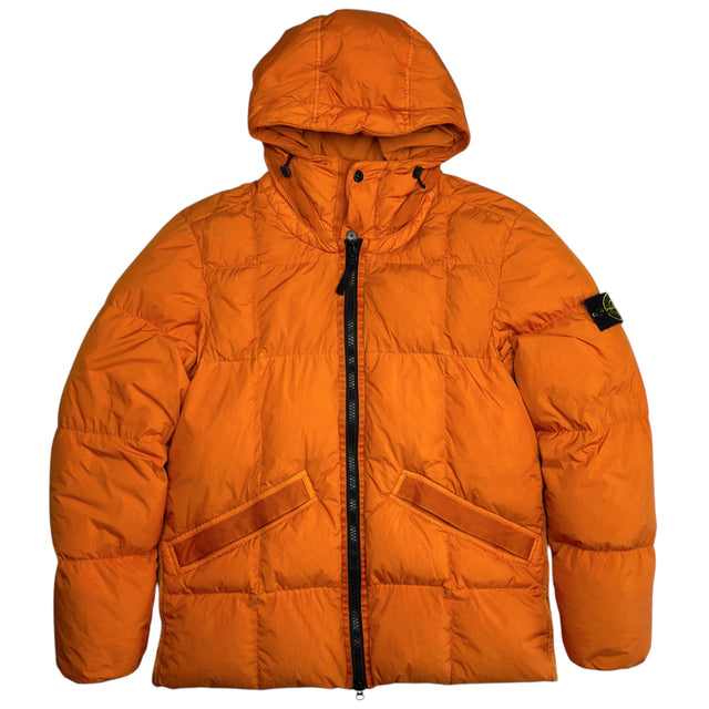 A/W 19 Stone Island Crinkle Reps NY Down Puffer Jacket - Orange