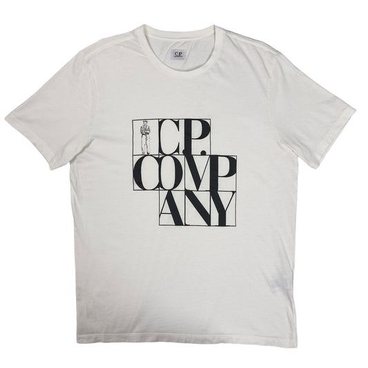 C.P. Company Large Spell Out T-Shirt  - White