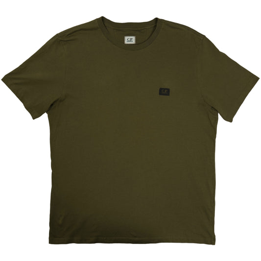 C.P. Company Stitch Logo T-Shirt - Dark Khaki