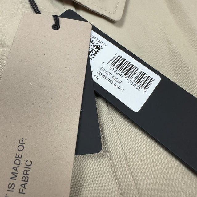 A/W 24 Stone Island Ghost Cotton Overshirt  - Beige Medium