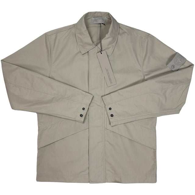 A/W 24 Stone Island Ghost Cotton Overshirt  - Beige Medium
