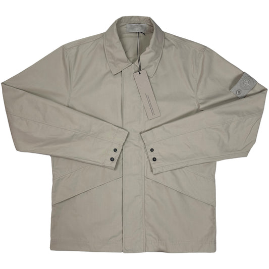 A/W 24 Stone Island Ghost Cotton Overshirt  - Beige Small