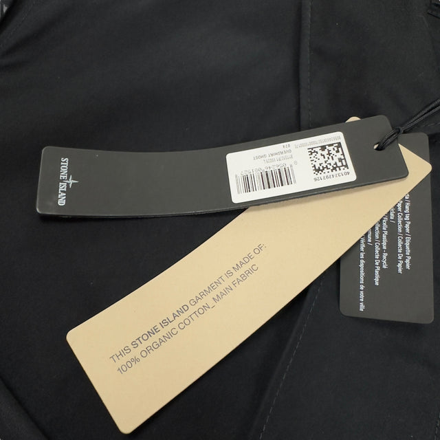 A/W 24 Stone Island Ghost Cotton Overshirt  - Black
