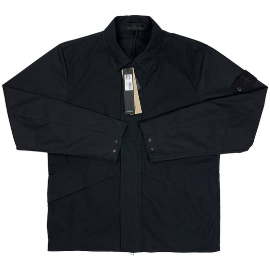 A/W 24 Stone Island Ghost Cotton Overshirt  - Black