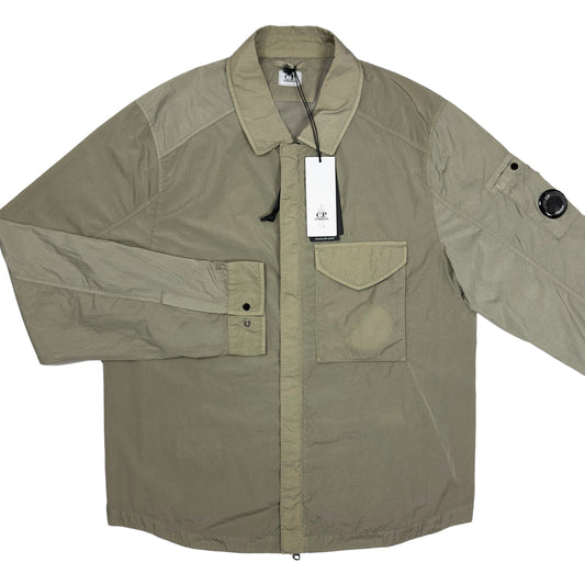 C.P. Company Chrome - R Nylon Overshirt - Silver Sage