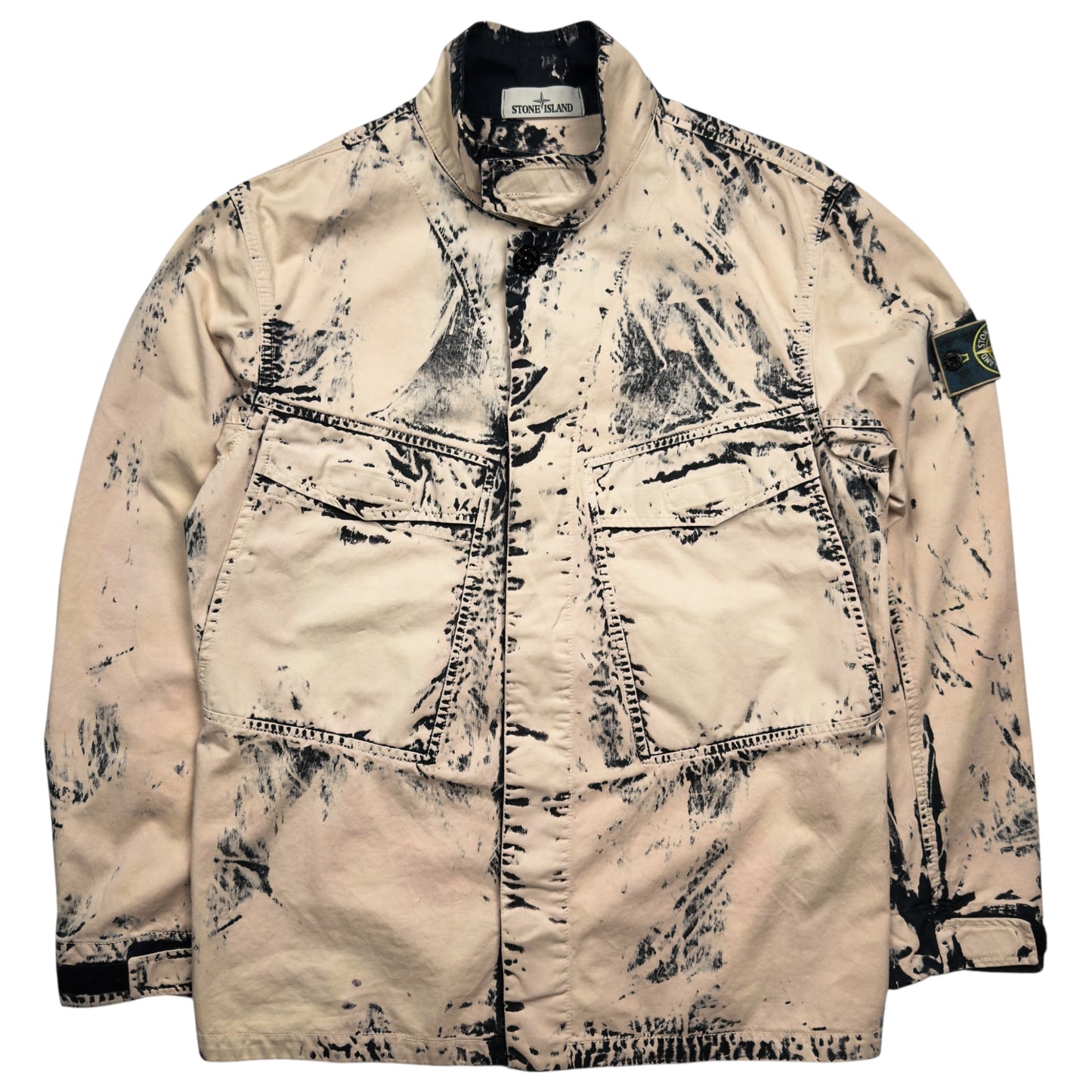 S/S 17 Stone Island Hand Corrosion on Raso Jacket