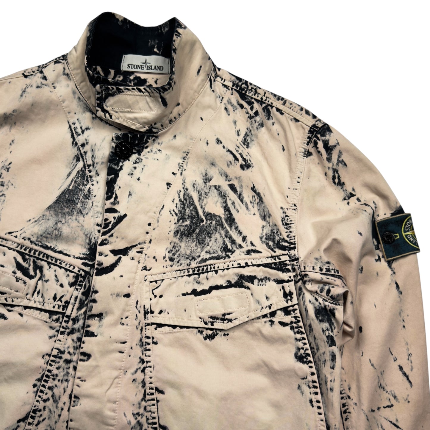 S/S 17 Stone Island Hand Corrosion on Raso Jacket