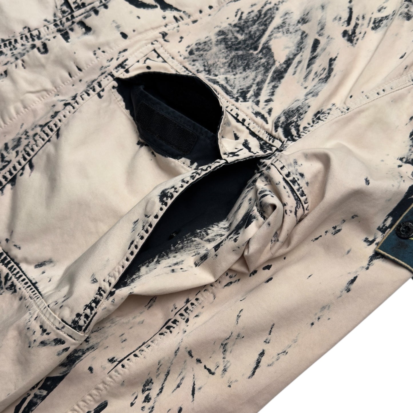 S/S 17 Stone Island Hand Corrosion on Raso Jacket