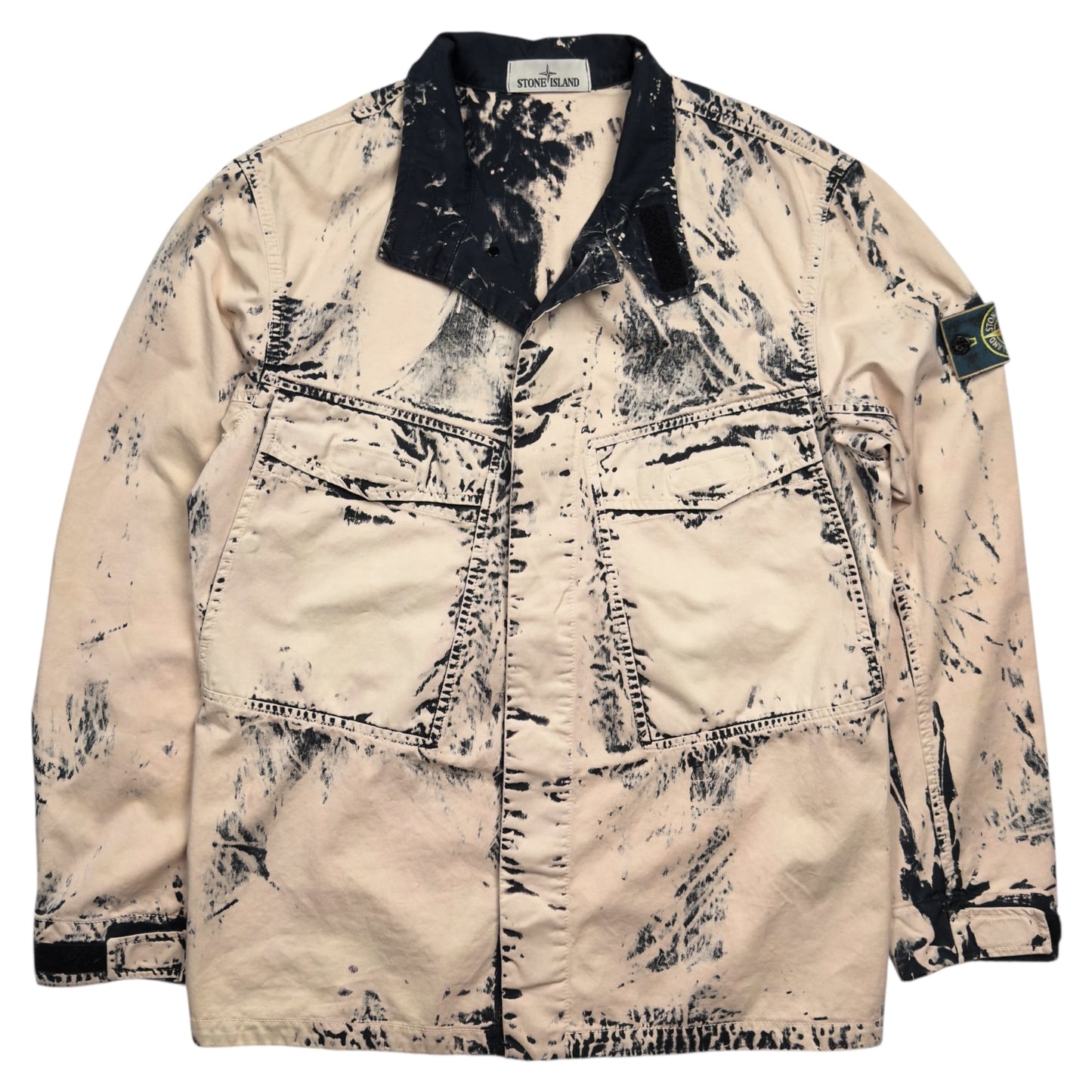 S/S 17 Stone Island Hand Corrosion on Raso Jacket