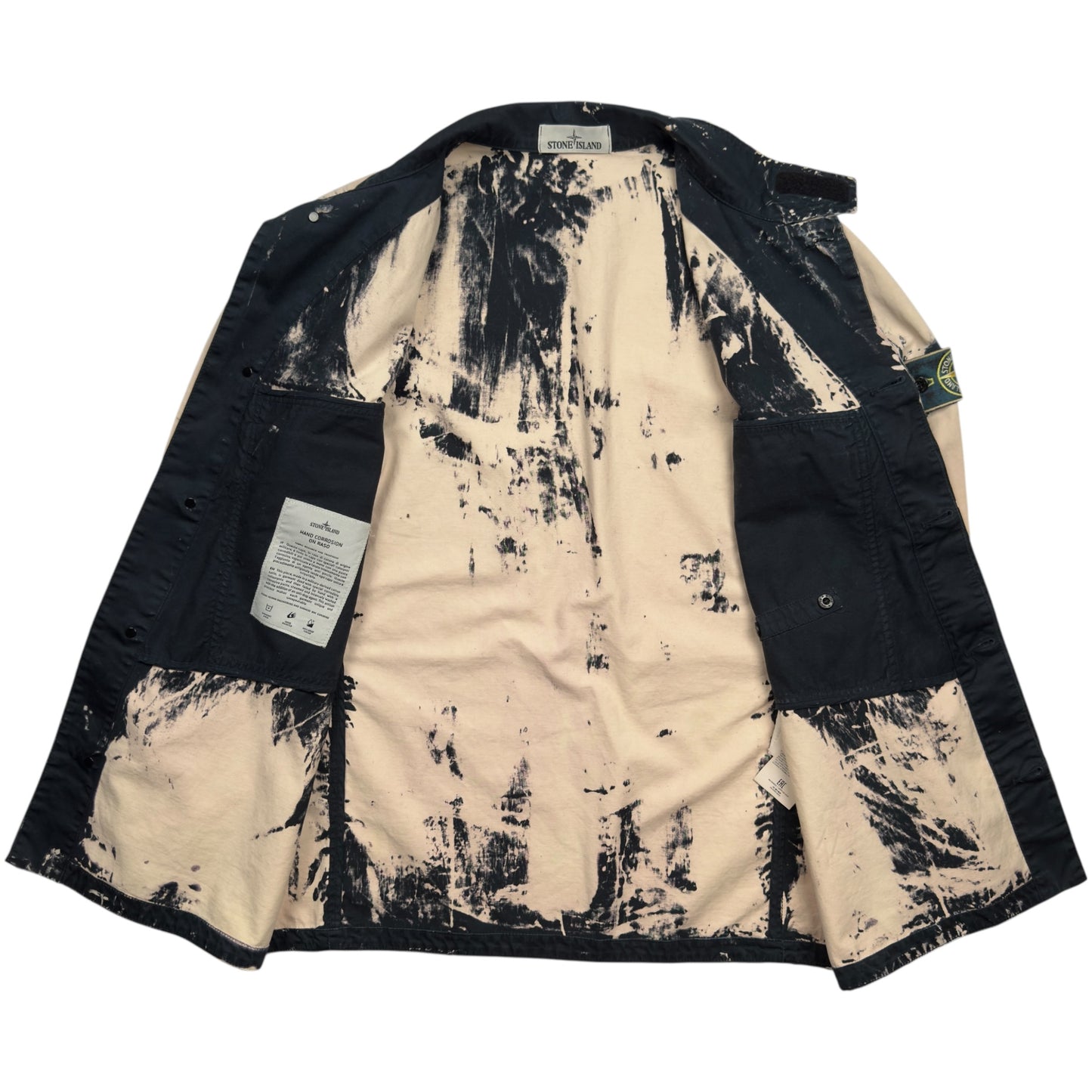 S/S 17 Stone Island Hand Corrosion on Raso Jacket