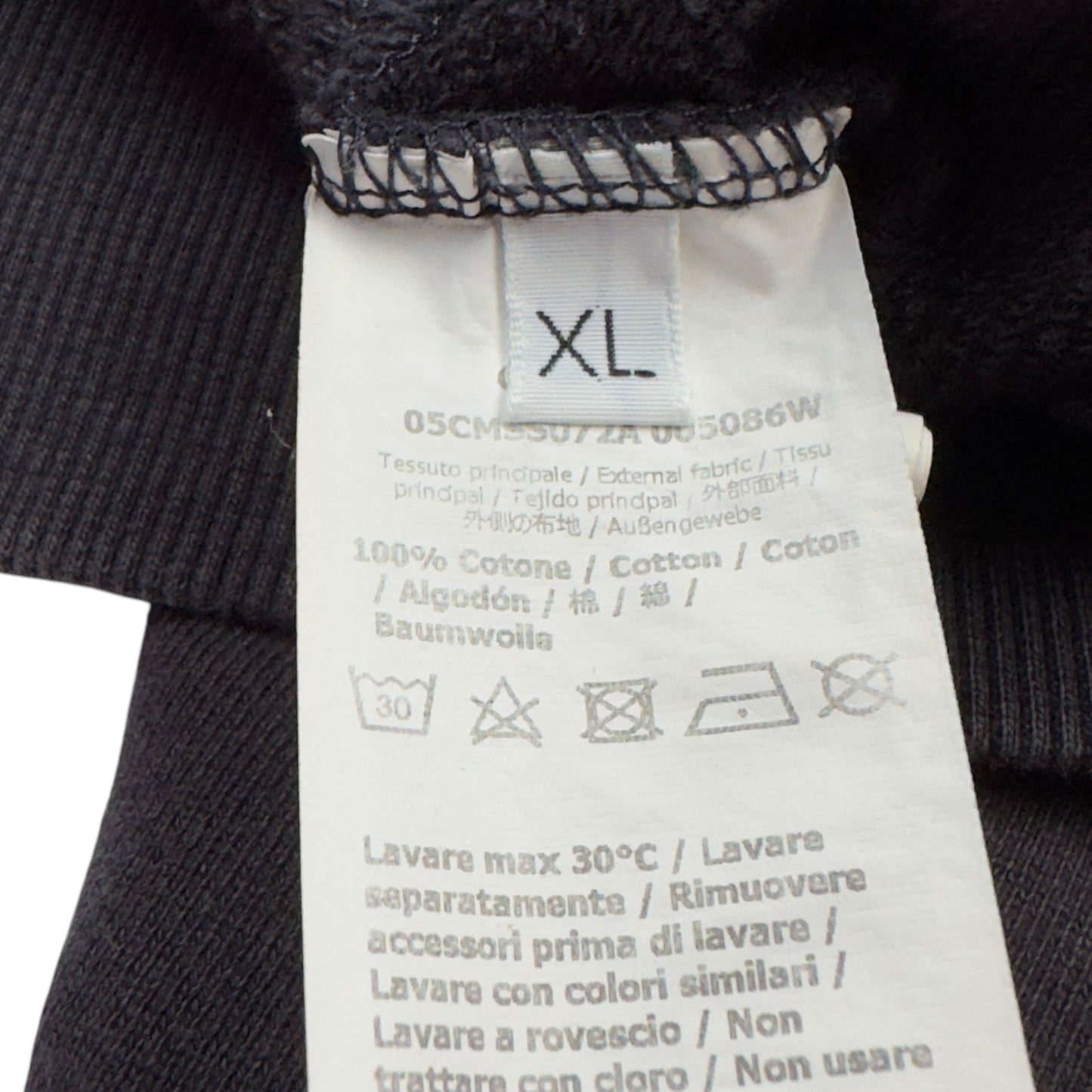 C.P. Company Diagonal Raised Fleece Goggle Full Zip - Black