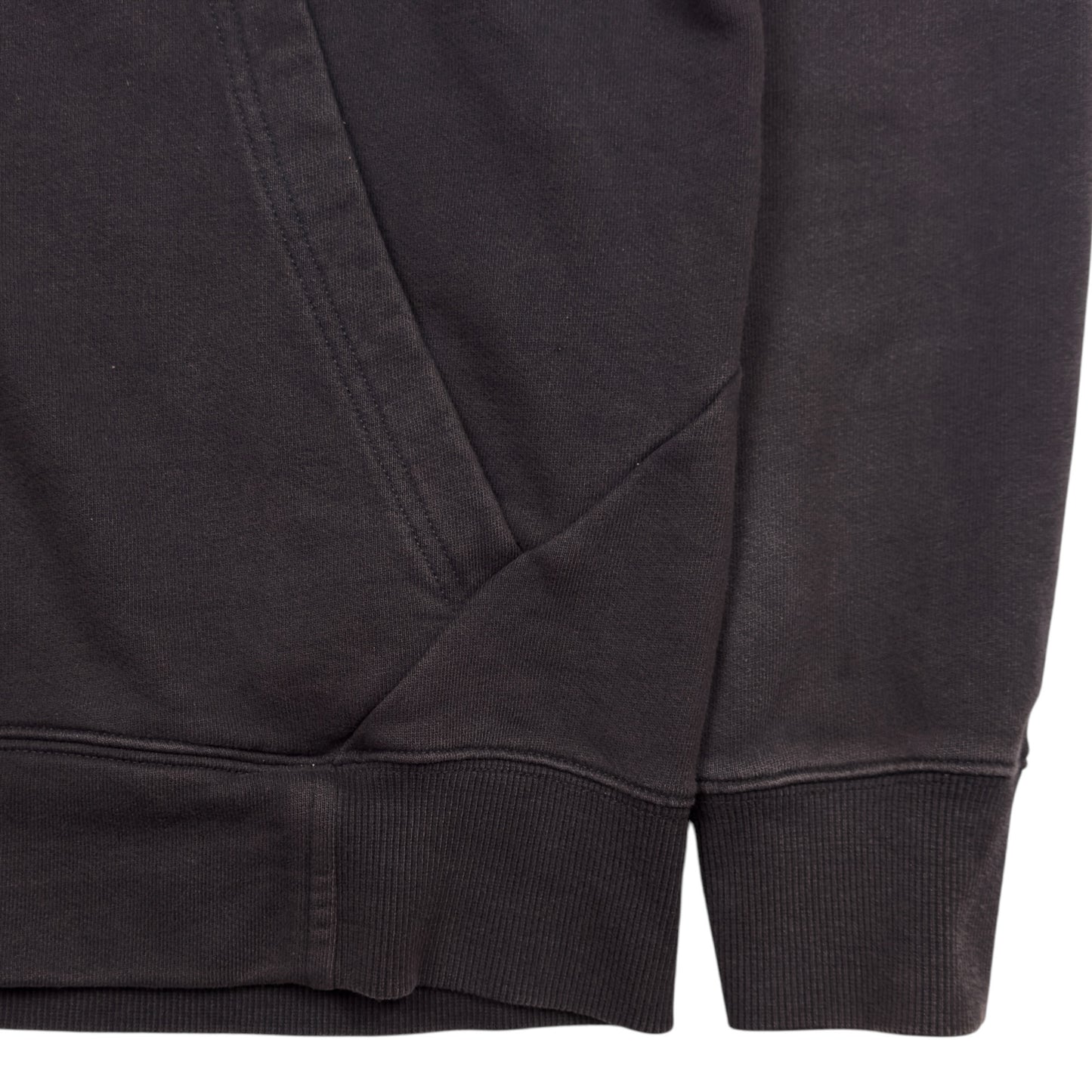 C.P. Company Diagonal Raised Fleece Goggle Full Zip - Black