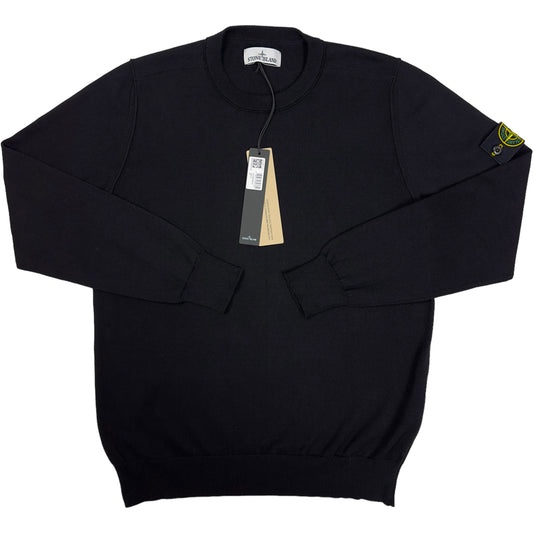 S/S 24 Stone Island Cotton Knit Sweater - Black