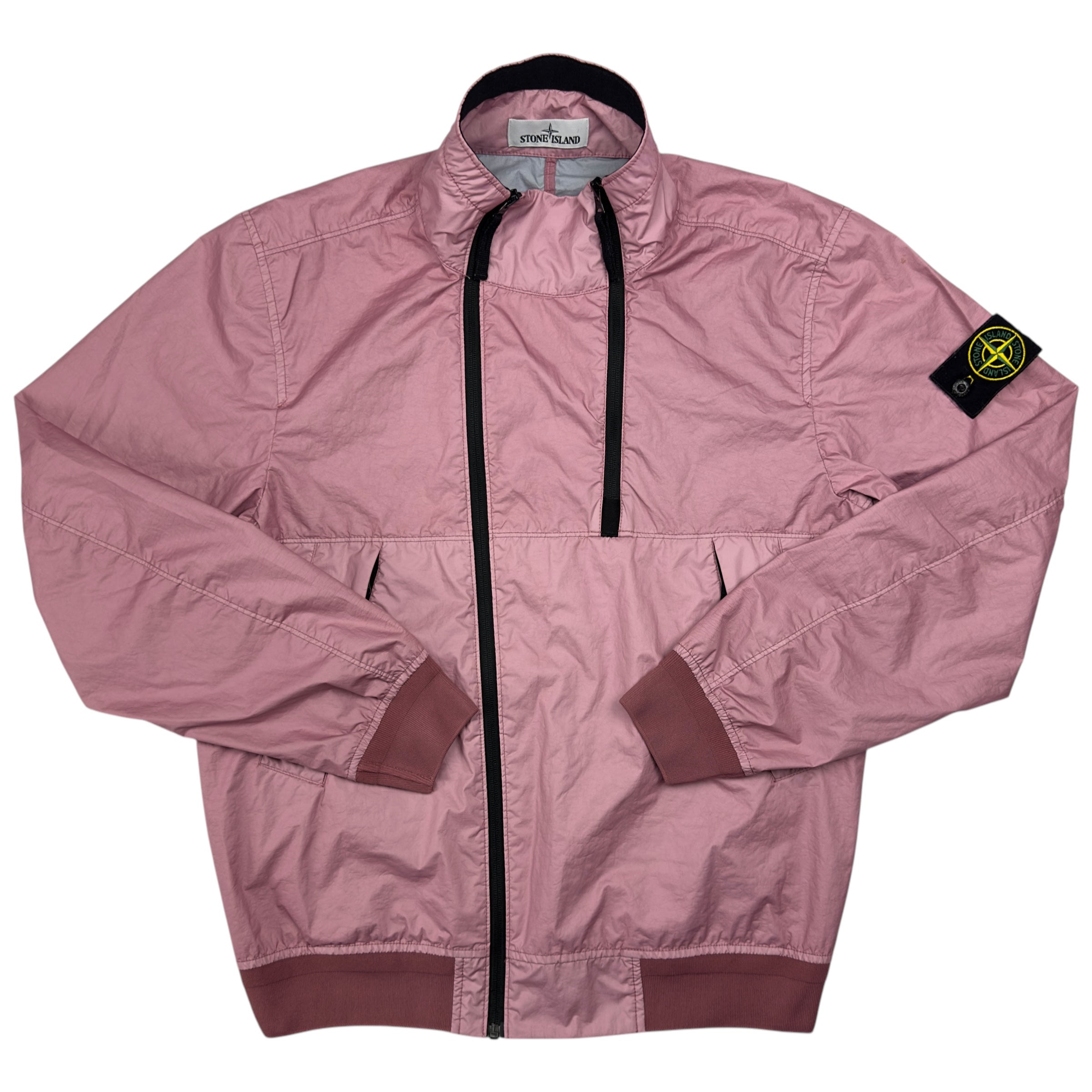 S S 20 Stone Island Membrana 3L TC Twin Zip Jacket Pink Dans Designer