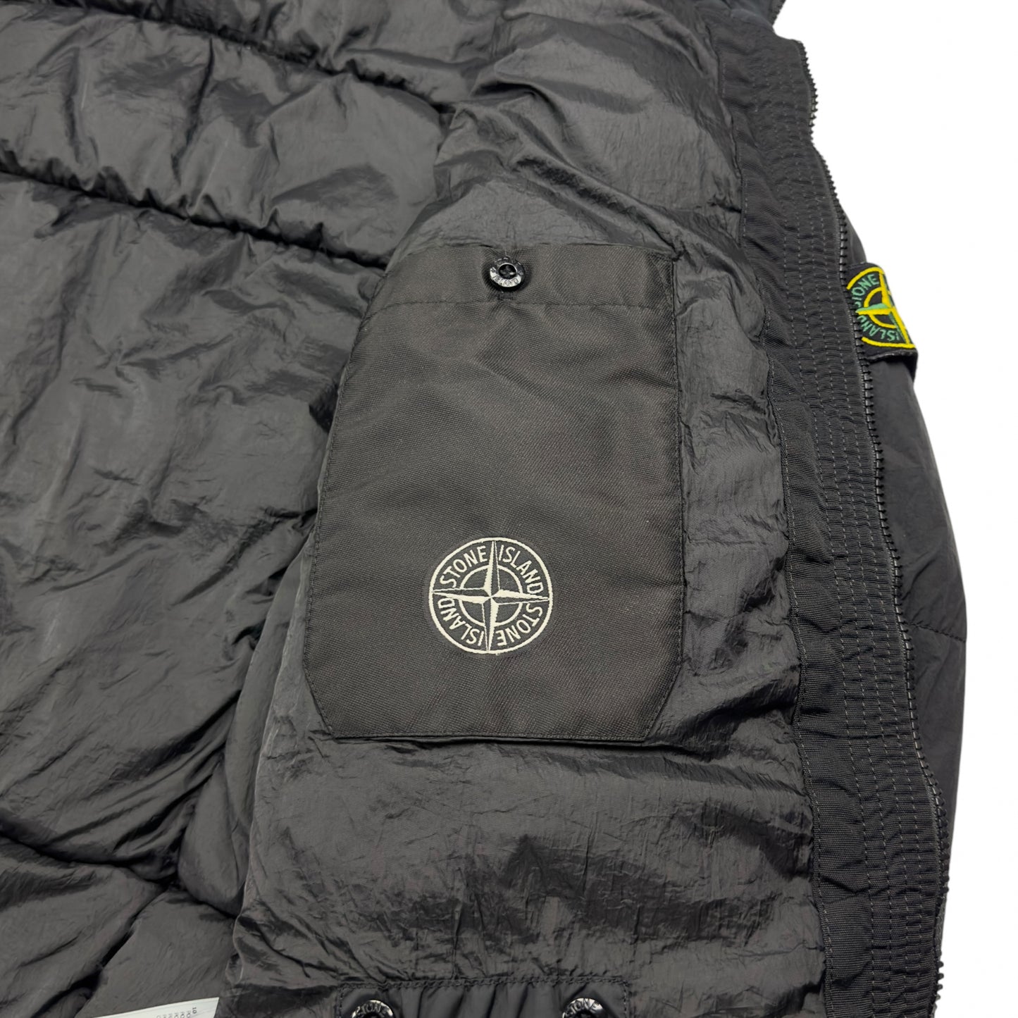 A/W 18 Stone Island Crinkle Reps NY Down Puffer Jacket - Black