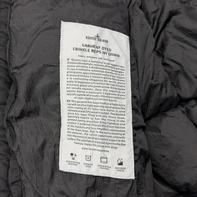 A/W 18 Stone Island Crinkle Reps NY Down Puffer Jacket - Black