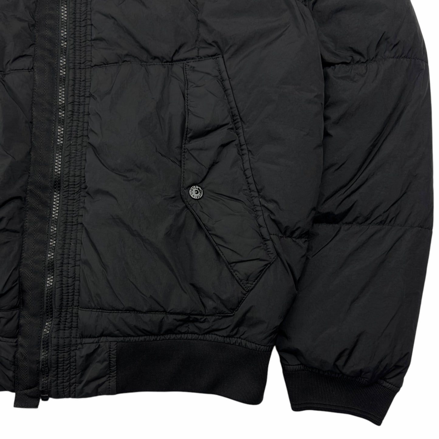 A/W 18 Stone Island Crinkle Reps NY Down Puffer Jacket - Black
