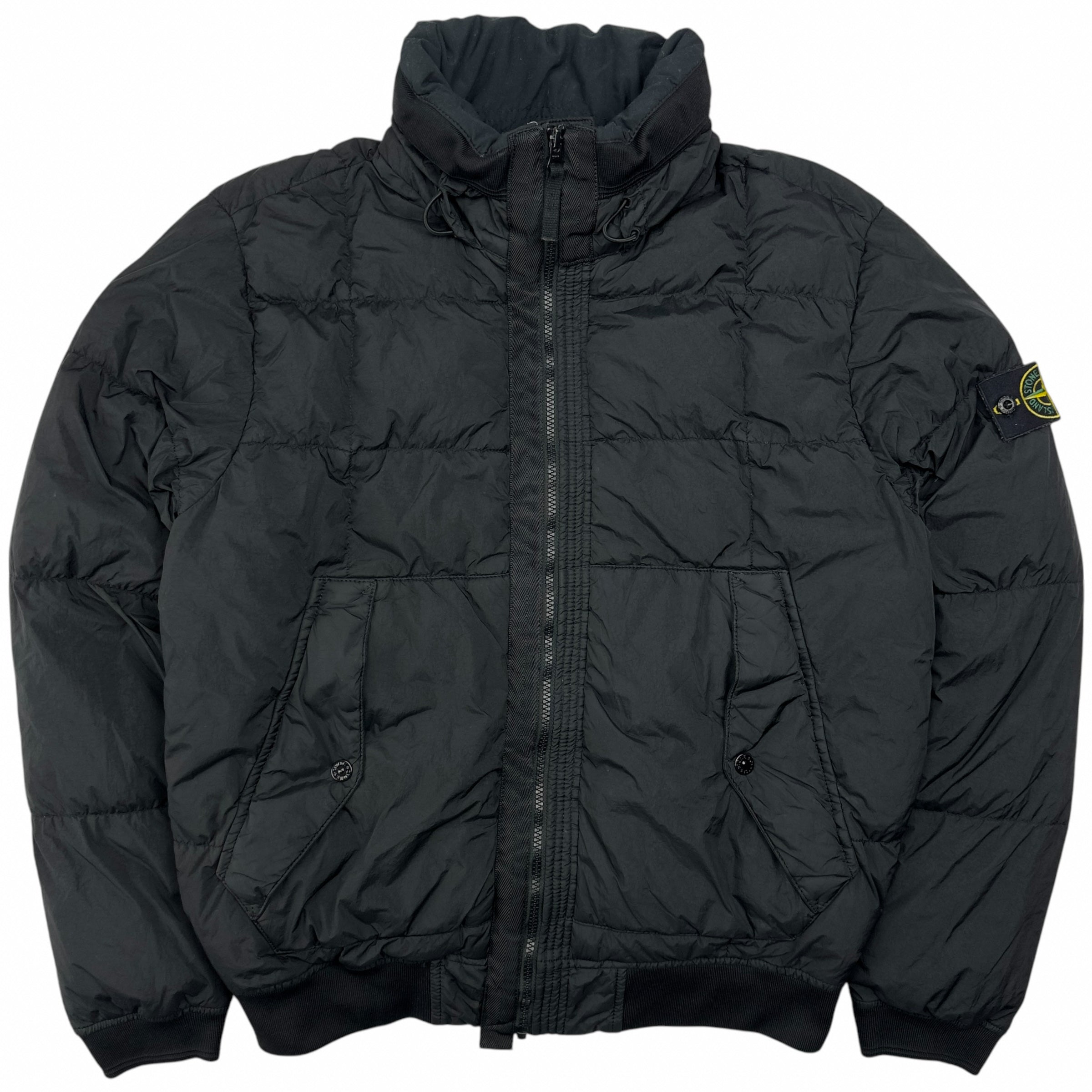 A/W 18 Stone Island Crinkle Reps NY Down Puffer Jacket - Black