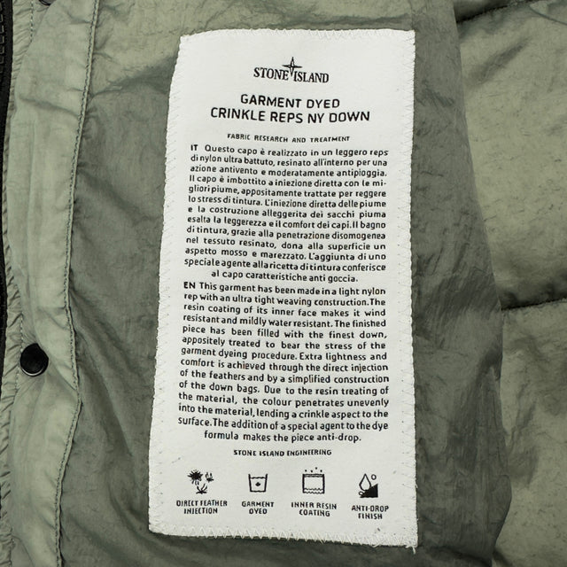 A/W 15 Stone Island Crinkle Reps NY Down Puffer Jacket - Light Khaki